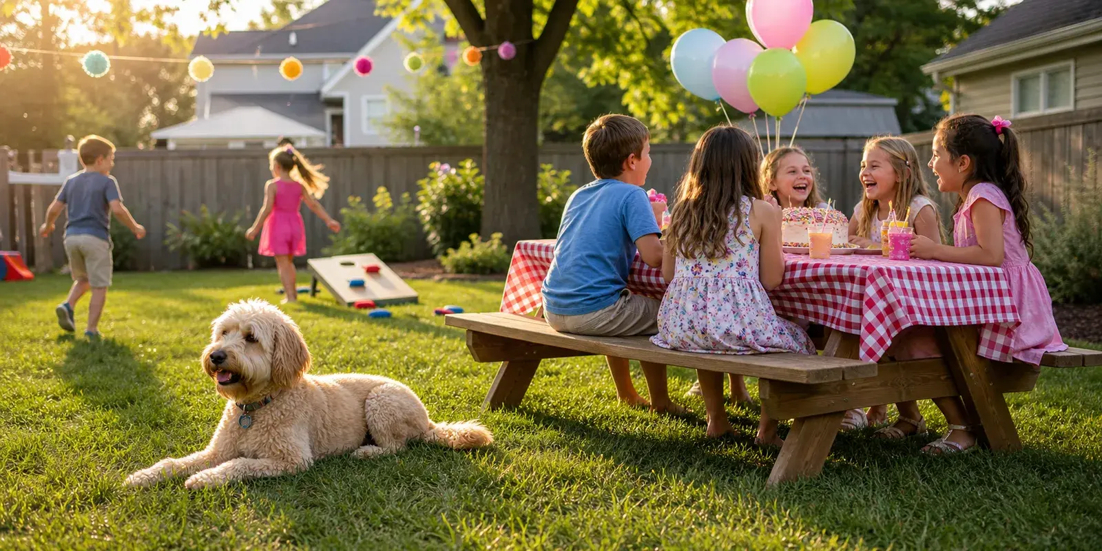Dog-friendly backyard scene near Southwood