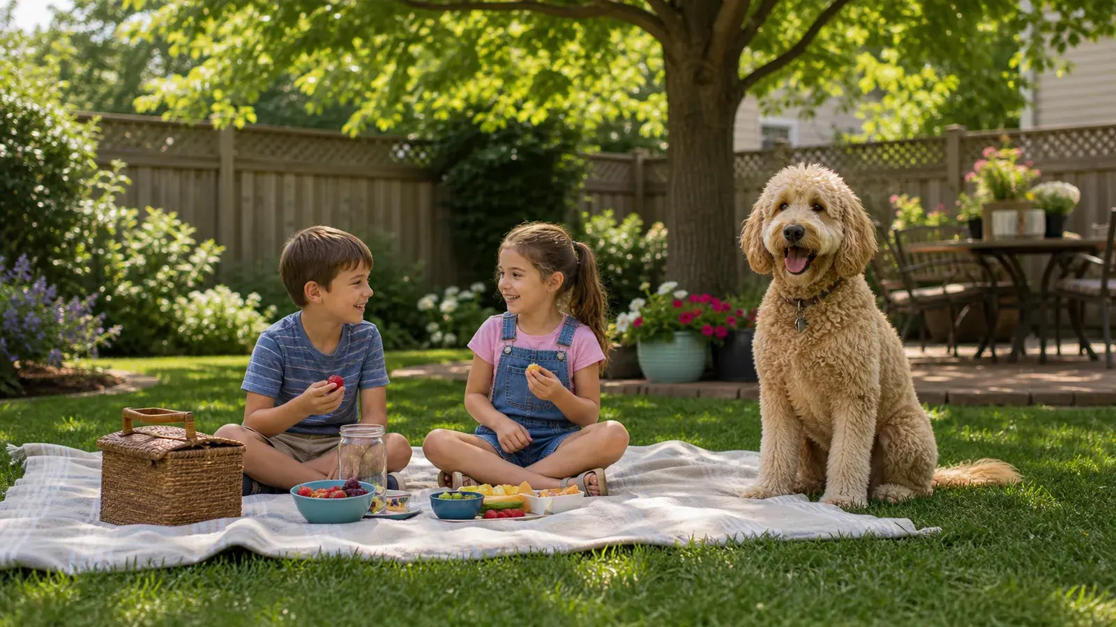 Dog-friendly backyard scene near Westminster Woods