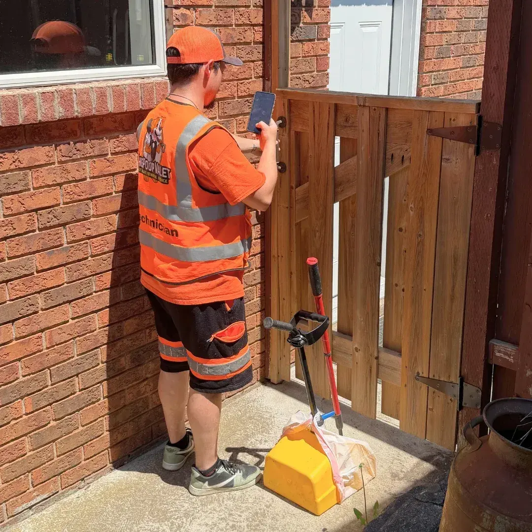 The Poop Valet process for secure yard access