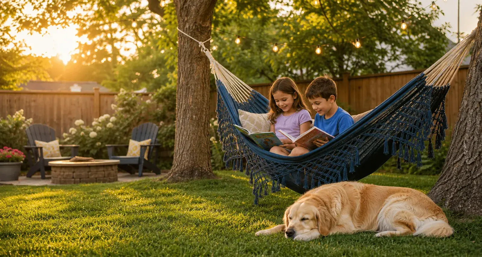 Dog-friendly backyard scene near Galt