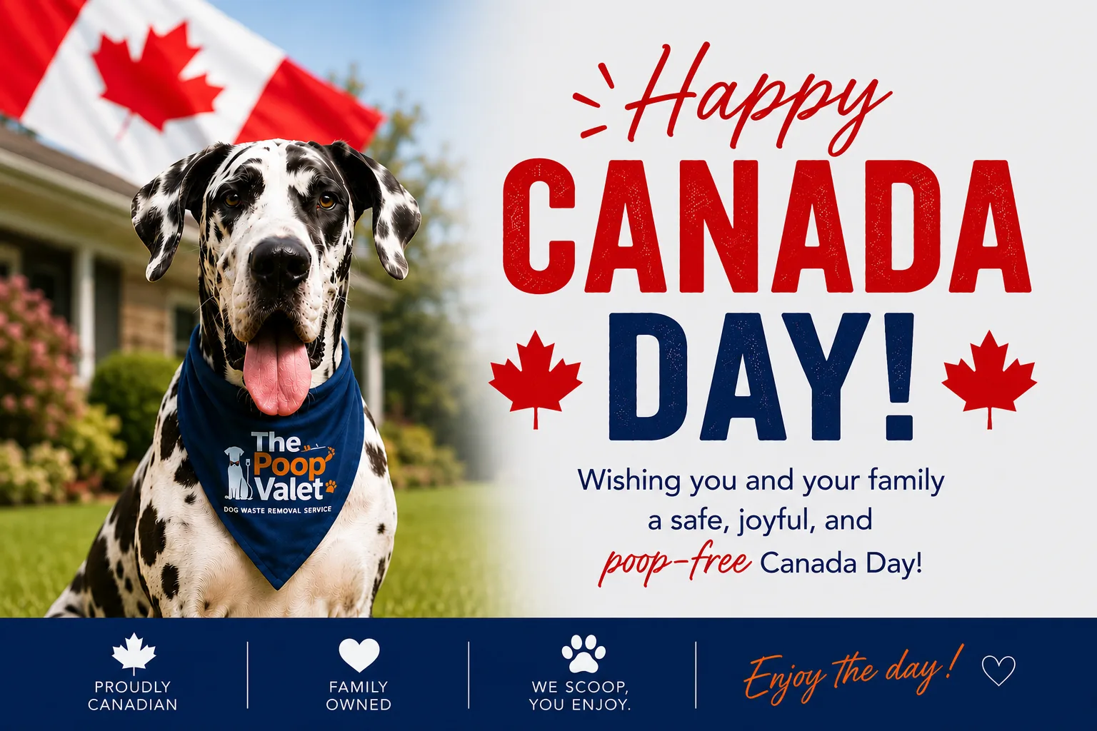 Happy Canada Day 2026 from The Poop Valet!