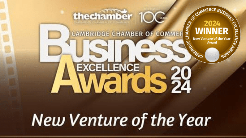 Cambridge Chamber of Commerce New Venture of the Year 2024